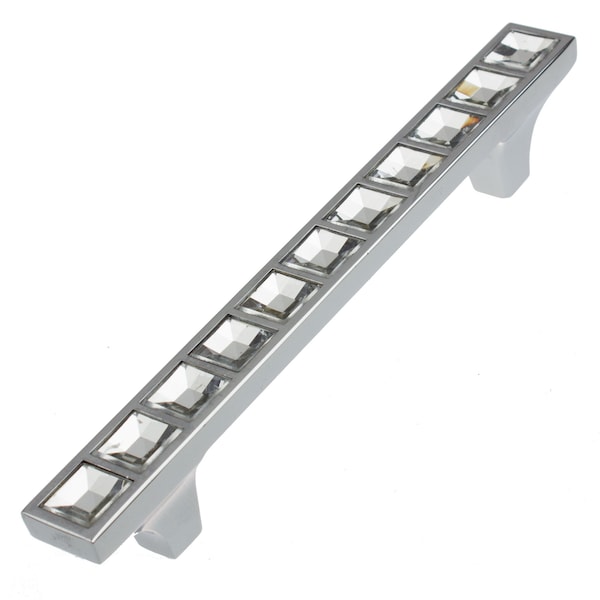 Gliderite Hardware 3-3/4 in.Center to Center Crystal Cabinet Pull -, 10PK 9052-96-CR-10 - main